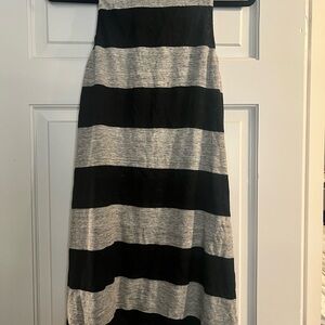 Black and Gray Striped Dress ALC women’s medium casual linen